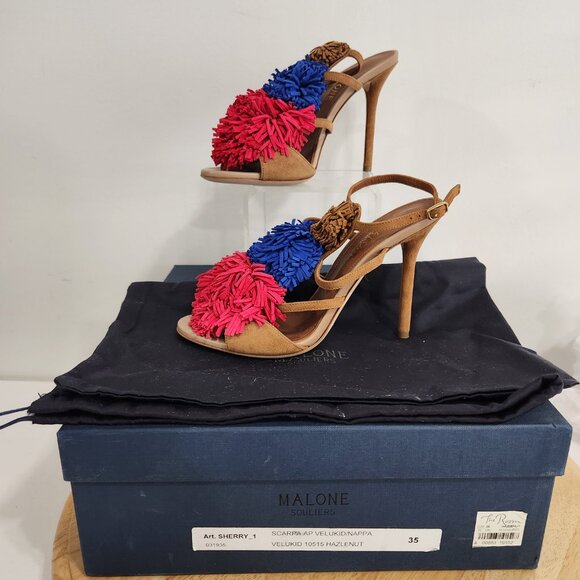 Malone Souliers pom pom heels - Picture 2 of 12